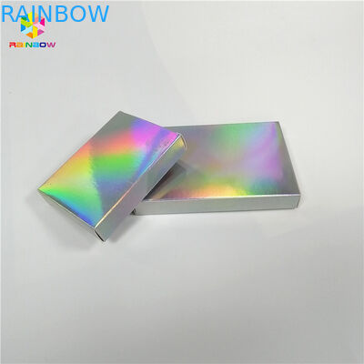 Customized Printed Glitter Paper Box Packaging Cosmetic Holographic Laser For Gift