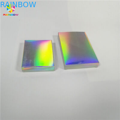 Customized Printed Glitter Paper Box Packaging Cosmetic Holographic Laser For Gift
