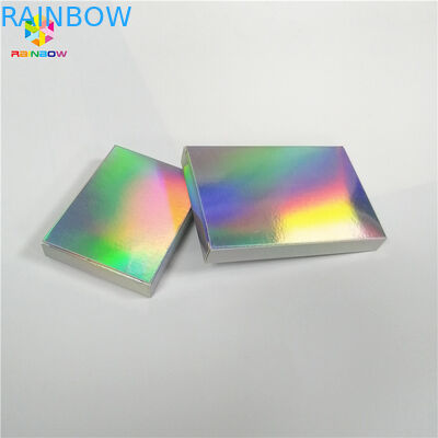 Cardboard Hologram Paper Gift Box Packaging Make Up Cosmetic Products Application