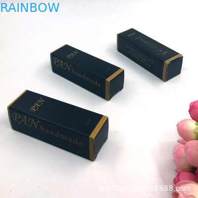 Waterproof Paper Gift Boxes Cosmetic Embossed Packaging Zipper Top For Lipstick