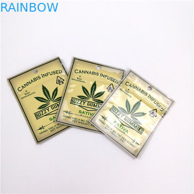 Cbd Gummies Mylar Heat Seal Packaging Bags Smell Proof Resistant Empty Tobacco Pouches