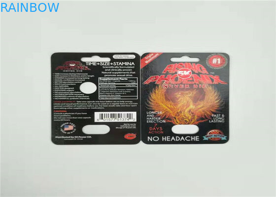 Custom Printing Blister Card Packaging Hologram Foil Burro Primavera Paper Card