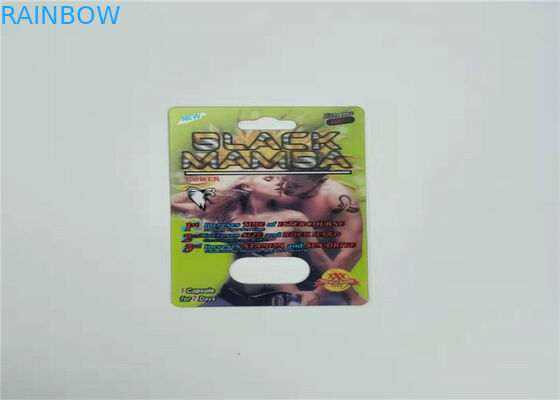 Fire Rhino50K 3d Effect Blister Card Packaging Male Enhancement Pill Pack For Capsule Sex Pills