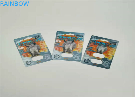 Mamba 3d Effect Blister Card Packaging Customized Printing For Capsule Sex Pills