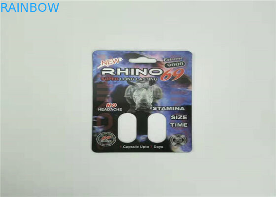 Mamba 3d Effect Blister Card Packaging Customized Printing For Capsule Sex Pills