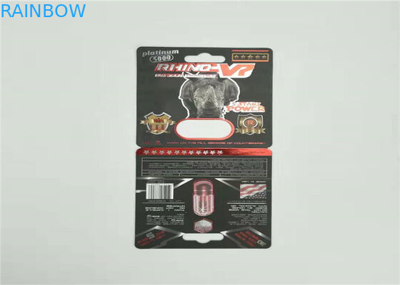 Eco Friendly Blister Pack Packaging Hologram Foil Big Boy 6X Paper Card With Display Box