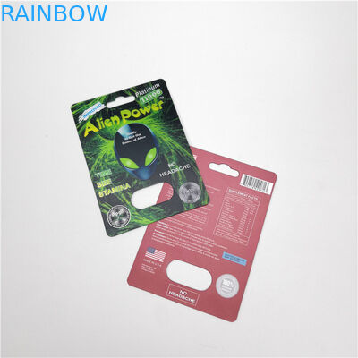Enhances Sexual Drive Blister Paper Card Alien Power / Swag Capsules Packaging