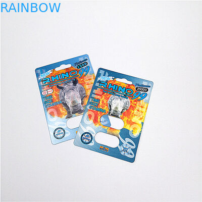 Rhino 9 Model Number 25000/150k Blister Pack Packaging 3d Effect Card Customized Size
