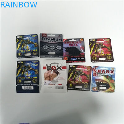 7K White Panther Packaging Blister 3d Cards Box Stiff For Male Enhancement Pill