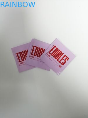 3.5/7 Grams Plastic Mylar k Smell Proof Weed Bags For Gummies Flower Packaging