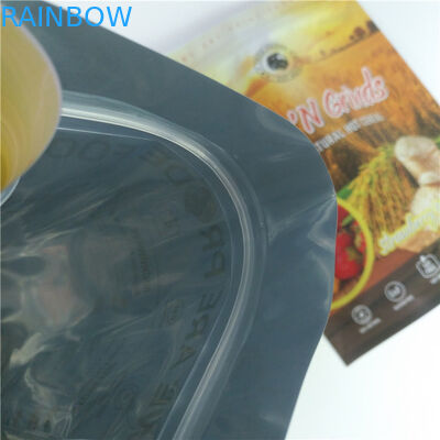 Resealable Foil Pouch Packaging Food Pouches Cereal Rice Seed Nuts Bag Full Color Printed
