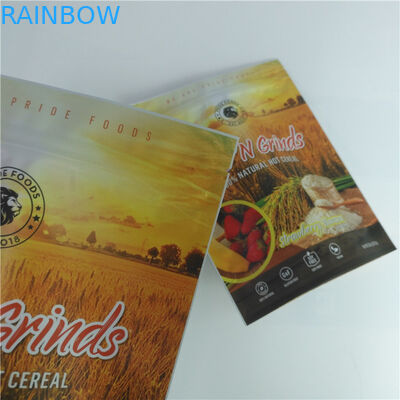 Resealable Foil Pouch Packaging Food Pouches Cereal Rice Seed Nuts Bag Full Color Printed