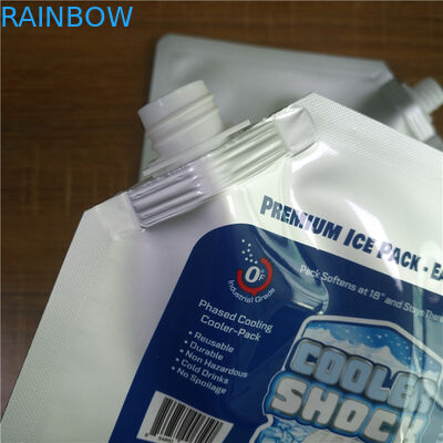 Reusable Drink Stand Up Zipper Pouch Biodegradable Food Package Spice Bags With Spout