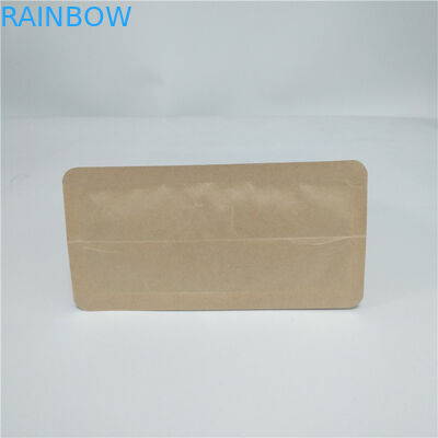 Aluminum Foil Side Gusset Recycled Kraft Paper Coffee Bag Doypack Flat Bottom Pouch