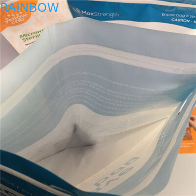 k Microwave Bottom Gusset Bags Glossy Stand Up Plastic Sterilizer Retort Pouch