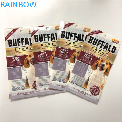 Safe Plastic Food Packing Bag Dog / Cat / Turtle / Fish Food Pouches With Reusable k