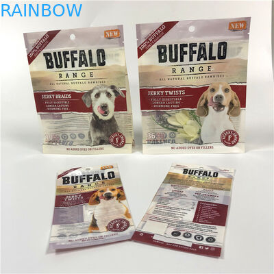 Hot Sealed Pet Food Pouch Side Guseet Plastic Ploy Customized Logo CMYK Color