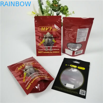 Grip Sealed Herbal Incense Packaging Aluminum Foil k Bags For Rhino Capsule Powder