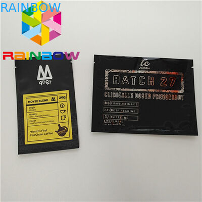 Kraton Series Flat Bottom Bags , Three Sides Pouch Bag For Hemp Gummy Candy Weed