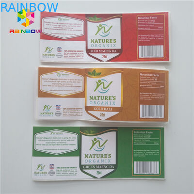 Dropper Shrink Sleeve Labels  Pharmaceutical Stickers Vial Glass 30ml Bottle For Steroid