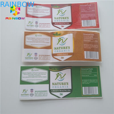 Dropper Shrink Sleeve Labels  Pharmaceutical Stickers Vial Glass 30ml Bottle For Steroid