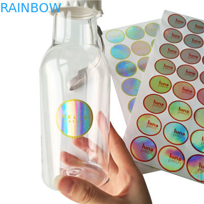 Bottle / Jar Shrink Sleeve Labels Round 3d Laser Holographic Hologram Sticker