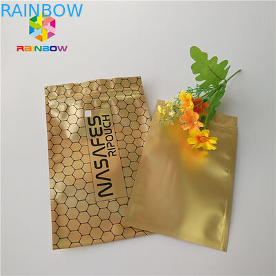 Smell Proof Custom Printed Sative Leaves Packaging Smoking Weed Bags For Tobacco