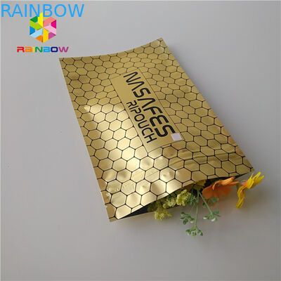 Smell Proof Custom Printed Sative Leaves Packaging Smoking Weed Bags For Tobacco