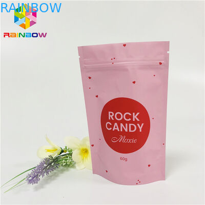 Logo Printing Snack Bag Packaging Food Grade Biscuits / Chocolate / Candy Bags