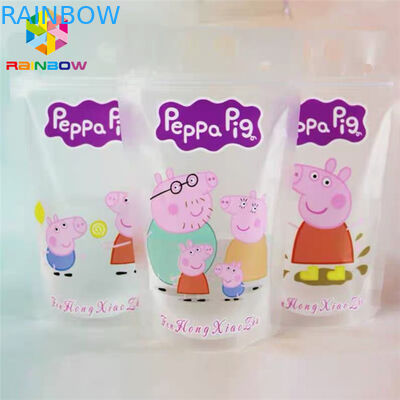 Gravure Printing Plastic Bag Packaging Colorful Straws For Packing Liquid Drink