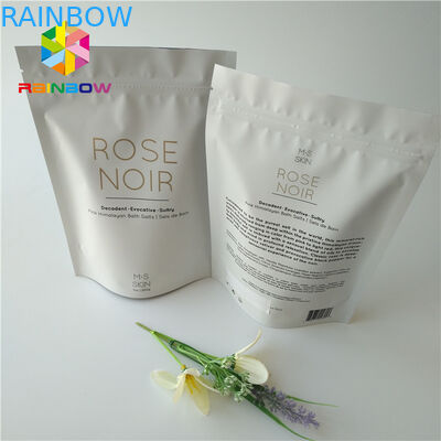 k Printed Foil Stand Up Cosmetic Packaging Bag Coconut / Coffee Body Scrub