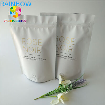 k Printed Foil Stand Up Cosmetic Packaging Bag Coconut / Coffee Body Scrub
