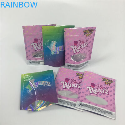 Matte k Printed Herbal Incense Packaging Weed Wraps Hologram Rotogravure Printing
