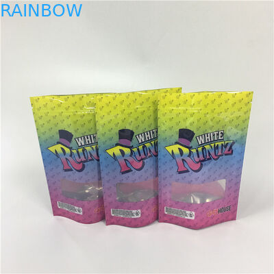 CYMK Color Custom Printed k Bags Weed Runtz Punch For Runtz Mylar Packages