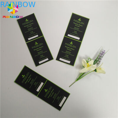 Eco - Friendly Custom Print Self Adhesive Sticker Label In Packing Polyester