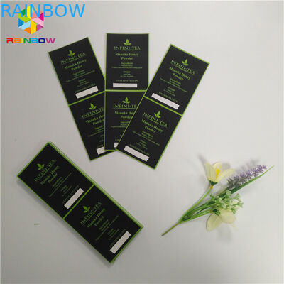 Eco - Friendly Custom Print Self Adhesive Sticker Label In Packing Polyester
