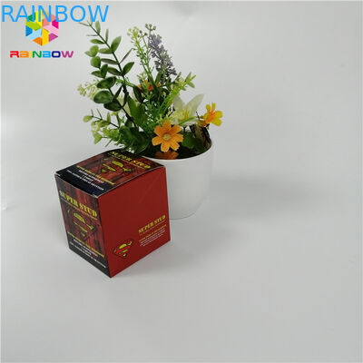 3D Holographic Effect Blister Card Packaging Rhino Container Bullet For Male Enhancement Capsule