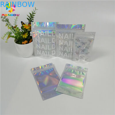 Aluminum Foil Cosmetic Packaging Bag Stand Up Pouch Smell Proof For Cannabis Weed