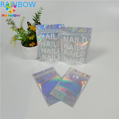 Aluminum Foil Cosmetic Packaging Bag Stand Up Pouch Smell Proof For Cannabis Weed