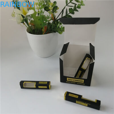 350g 400g Custom Gift Boxes Hot Stamping Vape Cartridge CBD Oil Bottle Coated Paper