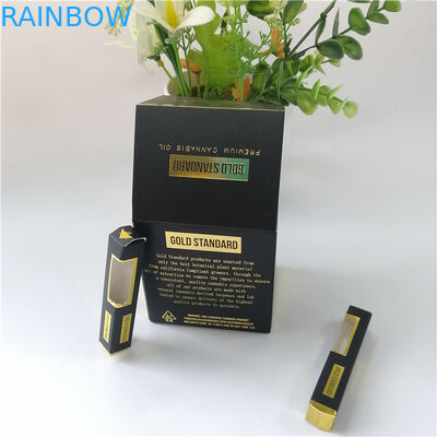 350g 400g Custom Gift Boxes Hot Stamping Vape Cartridge CBD Oil Bottle Coated Paper