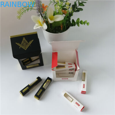 Clear Window Packaging Paper Box Hot Foil Stamping Logo Printed For Packing Gift / Cosmetics