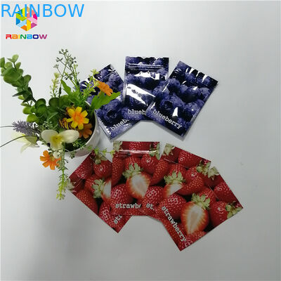 Digital Printing Plastic Pouches Packaging Zip Lock Aluminum Foil Three Side Sealed