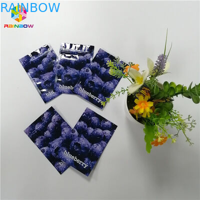 Digital Printing Plastic Pouches Packaging Zip Lock Aluminum Foil Three Side Sealed