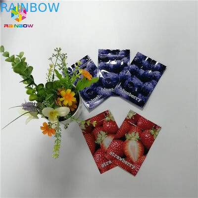 Digital Printing Plastic Pouches Packaging Zip Lock Aluminum Foil Three Side Sealed