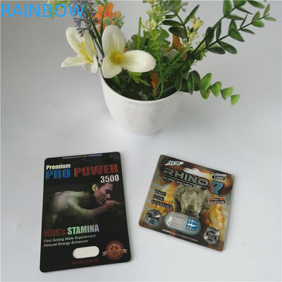 Customized 3D Blister Pack Packaging Man Sexual Performance Enhancement Pill Blisters