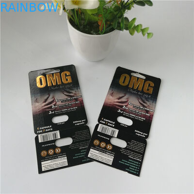 Customized 3D Blister Pack Packaging Man Sexual Performance Enhancement Pill Blisters