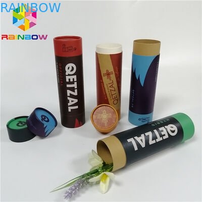 Green Tea Medicine Tablet Packaging Composite Push Up Paper Tube Logo Customized