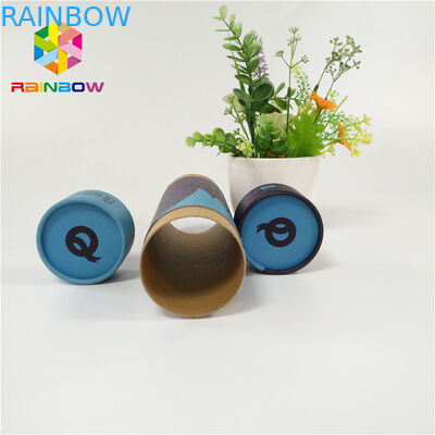 Green Tea Medicine Tablet Packaging Composite Push Up Paper Tube Logo Customized