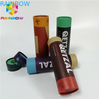 Tea Dry Fruit Packaging Paper Box Packaging Custom Recyclable Push Up Kraft Tube